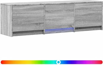 vidaXL Mueble De Tv Con Led 140x34x40 Cm Sonoma Gris Vidaxl