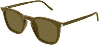 Saint Laurent SL 623 007 Zonnebril - Heren - Zonnebrillen - Bruin - 49 MM - Nylon - Accessoires
