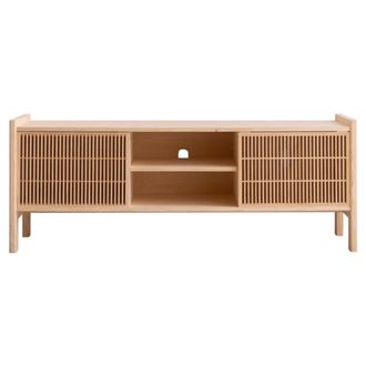 Naan Furniture Mueble tv para vinilos en pino macizo 151,2 cm barnizado