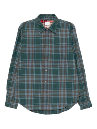 Paul Smith Geruit katoenen overhemd - Groen