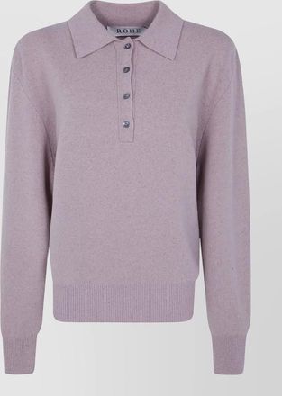 R&oacute;he cashmere silk wool polo jumper