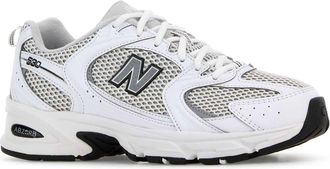 New Balance Unisex Two-Tone Mesh And Synthetic Leather 530 Sneakers White