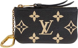 Louis Vuitton Beige Black Monogram Empreinte Coin Purse/Coin Case (Pre-Owned)