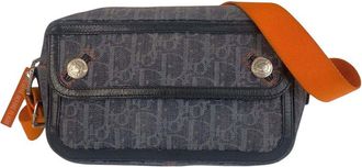 Dior Blue Canvas Flightline Trotter Shoulder Bag (Authentic Pre-Loved)