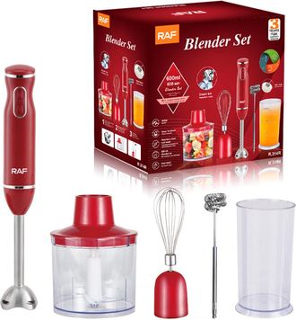 OEM Batidora De Mano 3 En 1 Tms-9605/600w, 500ml, Roja