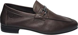 Pollini Schoenen, Heren, Bruin, 40 EU, Leer, Mocassins Leer