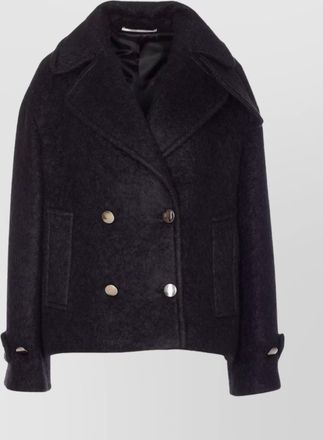 Tagliatore waist belted double-breasted jacket