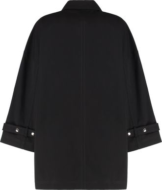 Toteme Womens Organic Cotton Trench Coat Black & Raincoats