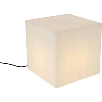 QAZQA Modern Outdoor Lamp White 38 cm Square IP44 - Nura