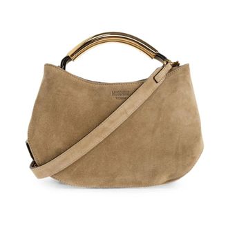 Moschino Handle Me Tote Bag - Dames - Handtassen - Beige - ONE Size - Nylon - Tassen