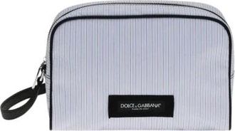Dolce & Gabbana Gestreepte Make-uptas - Heren - Accessoires - Blauw - Maat: ONE Size