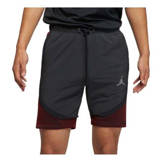 Air Jordan Mens Air Jordan SS22 Logo Micro Mark Lacing Casual Shorts Black DM1830-045
