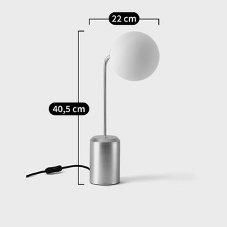 La Redoute Interieurs Tafellamp in opaline glas, Moricio