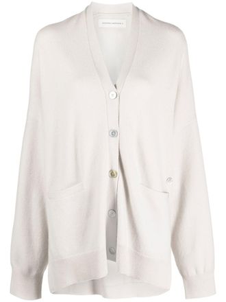 Extreme Cashmere button-up knitted cardigan - Neutrals