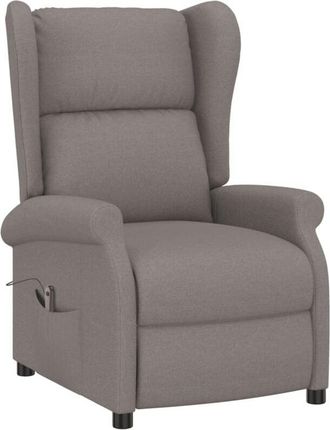 vidaXL Sill&oacute;n Orejero Reclinable El&eacute;ctrico Tela Taupe Vidaxl