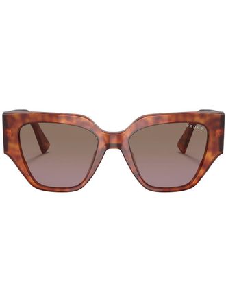 Vogue Eyewear Occhiali da sole squadrati tartarugati - Marrone