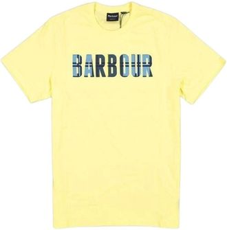 Barbour Heren, Tops, Geel, Maat: M Katoen
