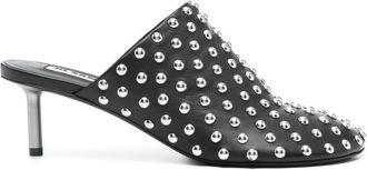 Jil Sander Mules con decorazione borchie 60mm - Nero