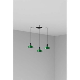 Faro Barcelona Tatawin S L&aacute;mpara Colgante Verde 20340-144-3l