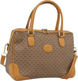 Gucci Borsa a mano Pre-owned Vintage Micro Small GG Canvas - - Pre-owned - Donna - Beige - ONE SIZE