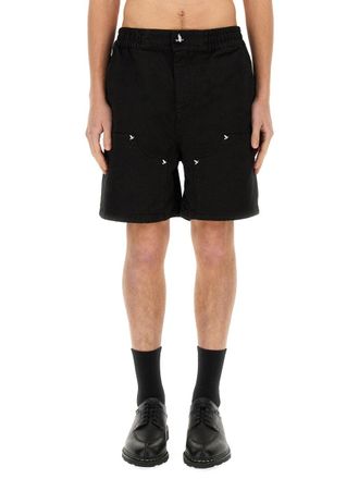 3.Paradis Twill Cotton Shorts - Black