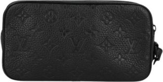 Louis Vuitton Pre-owned Volga Pochette - Dames - Vintage Clutch - Zwart - ONE Size - Leer - Vintage