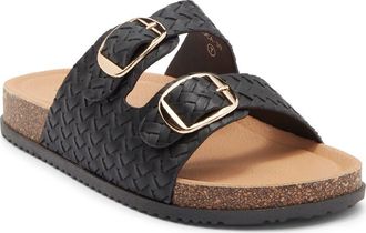 Top Moda Luca Slide Sandal in Black at Nordstrom Rack, Size 6.5