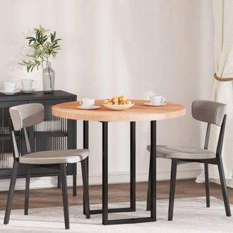 vidaXL vidaXL Piano del tavolo Marrone chiaro Ø 90 x 4 cm