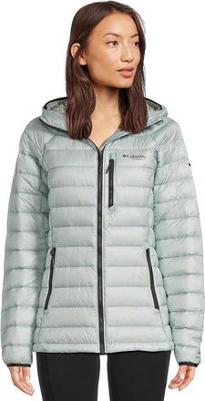 Columbia Arctic Cresttm Down Hooded Jacket Womens Clothing Crushed Blue : 2XL