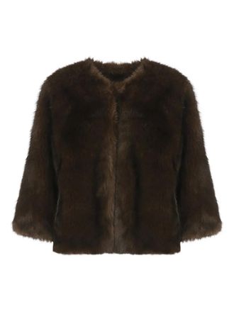 Betta Corradi faux-fur jacket - Bruin