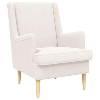 vidaXL Sill&oacute;n Crema Boucl&eacute; Vidaxl