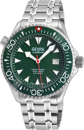 Gevril Group Hudson Yards Automatic Green Dial Mens Watch 48806