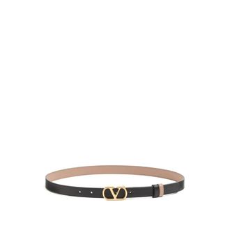 Valentino Garavani Black VLogo Signature Reversible Belt