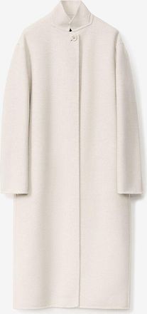 Fabiana Filippi Langer Wollmix-Mantel mit Offizierskragen