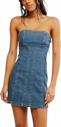 Free People Alexa Mini Dress In Blue