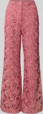 Jake*s Stoffhose aus Spitze mit Eingrifftaschen in Altrosa, Gr&ouml;&szlig;e 34