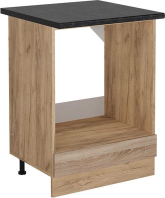 Vicco Armario Para Horno Empotrado R-line, Sonoma, 60 Cm, Et Antracita