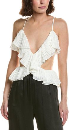 Bardot Ilara Pleated Cutout Top