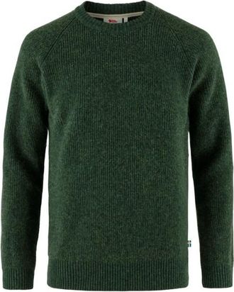 Fjällräven Övik Rib Sweater Wollpullover für Herren | grün