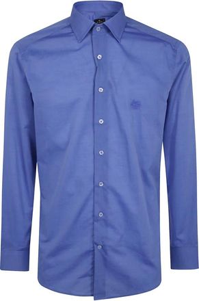 Etro Overhemden, Heren, Blauw, M, Casual Shirts