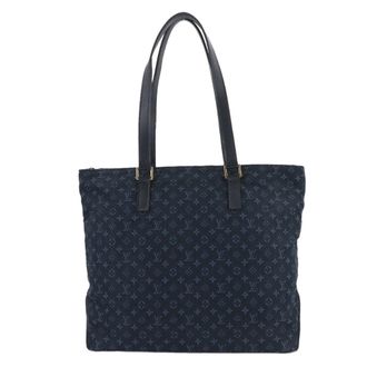 Louis Vuitton Tst Blue Monogram Mini Handbag Tote Bag (Pre-Owned)