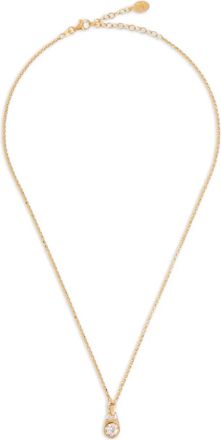 V JEWELLERY round-stone chain necklace - Gold
