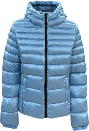 RefrigiWear Blauwe Bomberjack Stijl W97608Ra 0035F04060 - Dames - Winterjassen - Blauw - S - Jassen