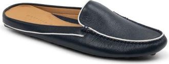 Patricia Green Jill Piped Mule in Navy/White Leather at Nordstrom, Size 9.5
