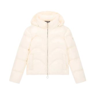 Emporio Armani Piumino con zip e cappuccio - - Jackets - Donna - Beige - S