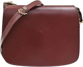Cartier Pre-owned Cross Body Bags, female, Red, Size: ONE SIZE Pre-owned Leather Crossbody Bag
