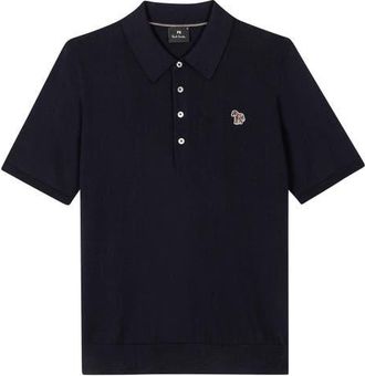 Paul Smith Zebra Bad Polo Sweater in Very Dark Navy at Nordstrom, Size Xx-Large