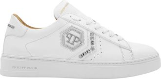 Philipp Plein Arrow Force Lage Sneakers - Heren - Sneakers - Wit - 47 EU - Leer - Schoenen
