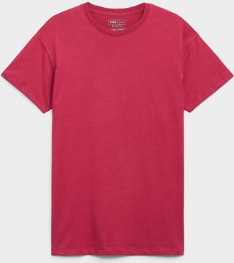 Djab Mens Organic cotton crew-neck t-shirt DJAB 101 Longline fit