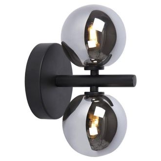 Lucide Aplique 2 luces en metal negro 24,5cm